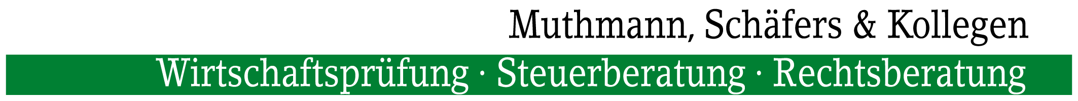 Logo con Muthmann, Schäfers & Kollegen mit Verlinkung zur Home-Seite